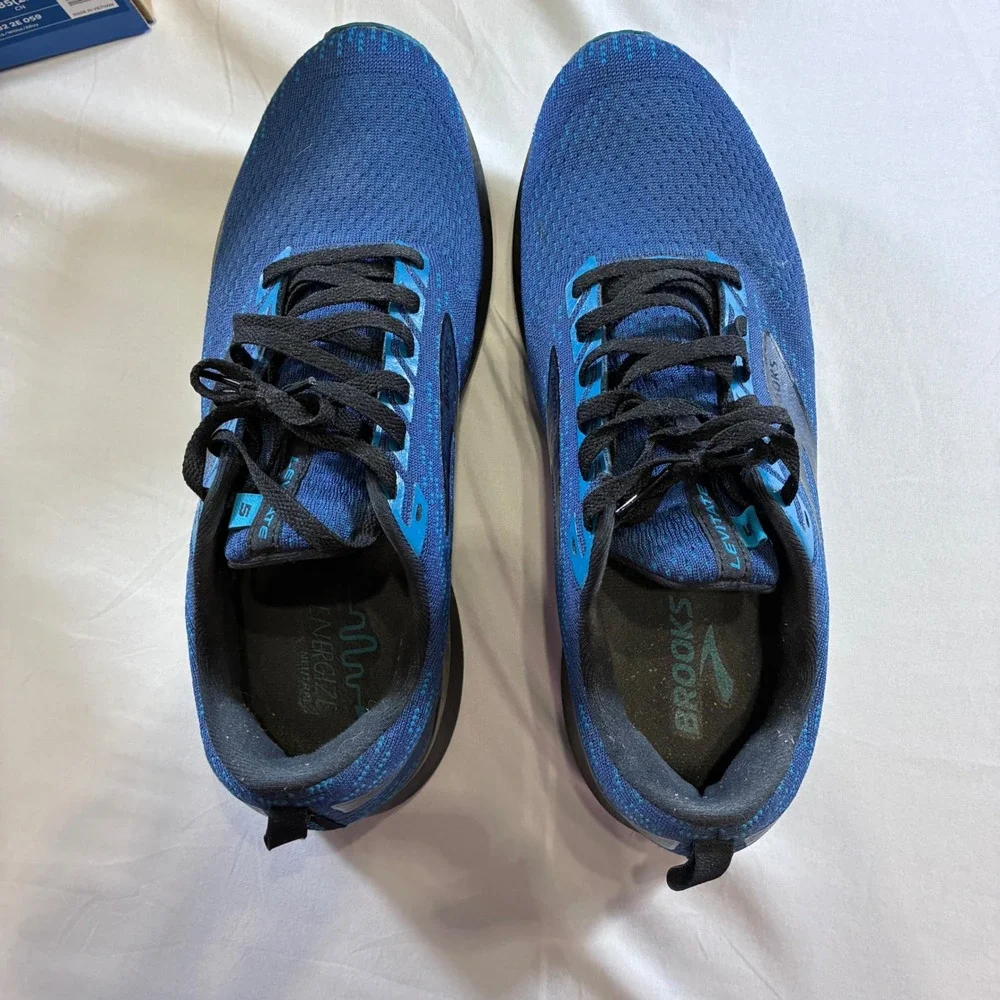 Brooks Levitate 5 Mens Running Shoes Blue Black Silver 1103701D412 Neutral 10.5
